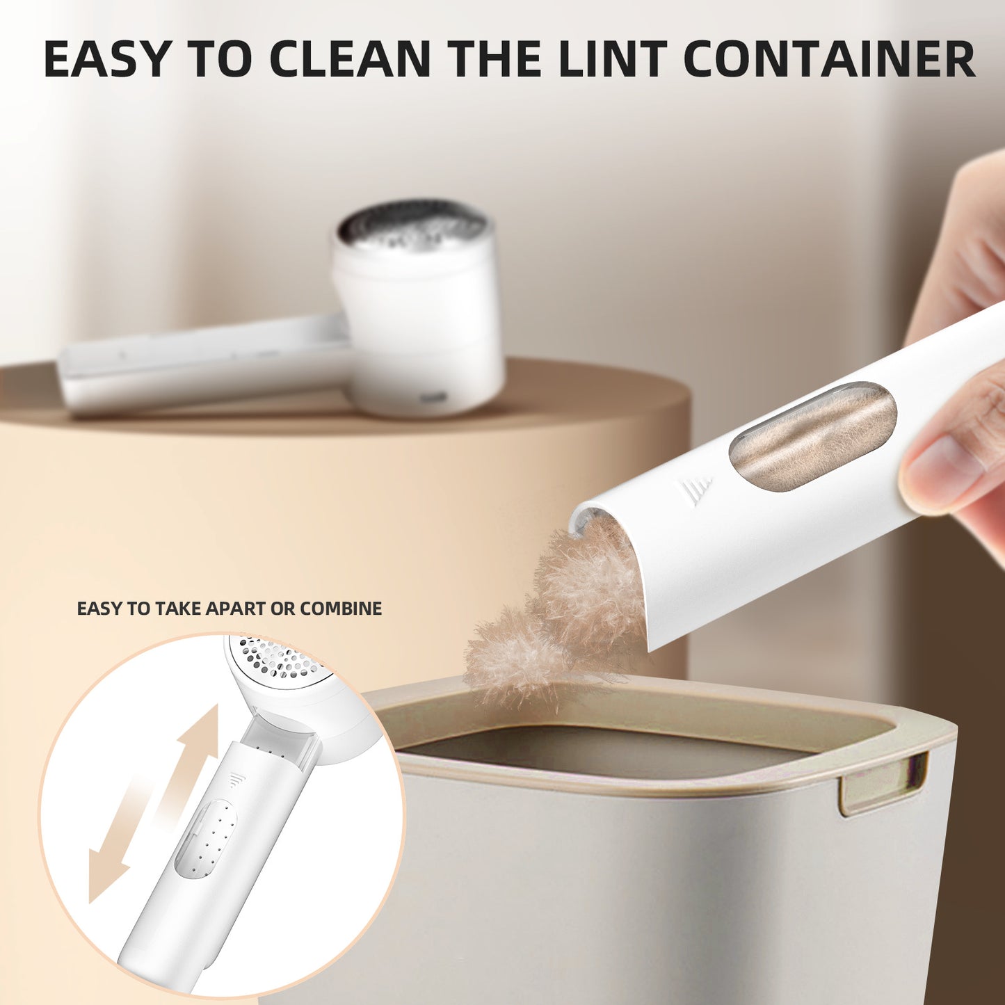 Electric Lint Remover, Rechargeable Sweater Pilling & Fuzz Remover for Clothes & Furniture