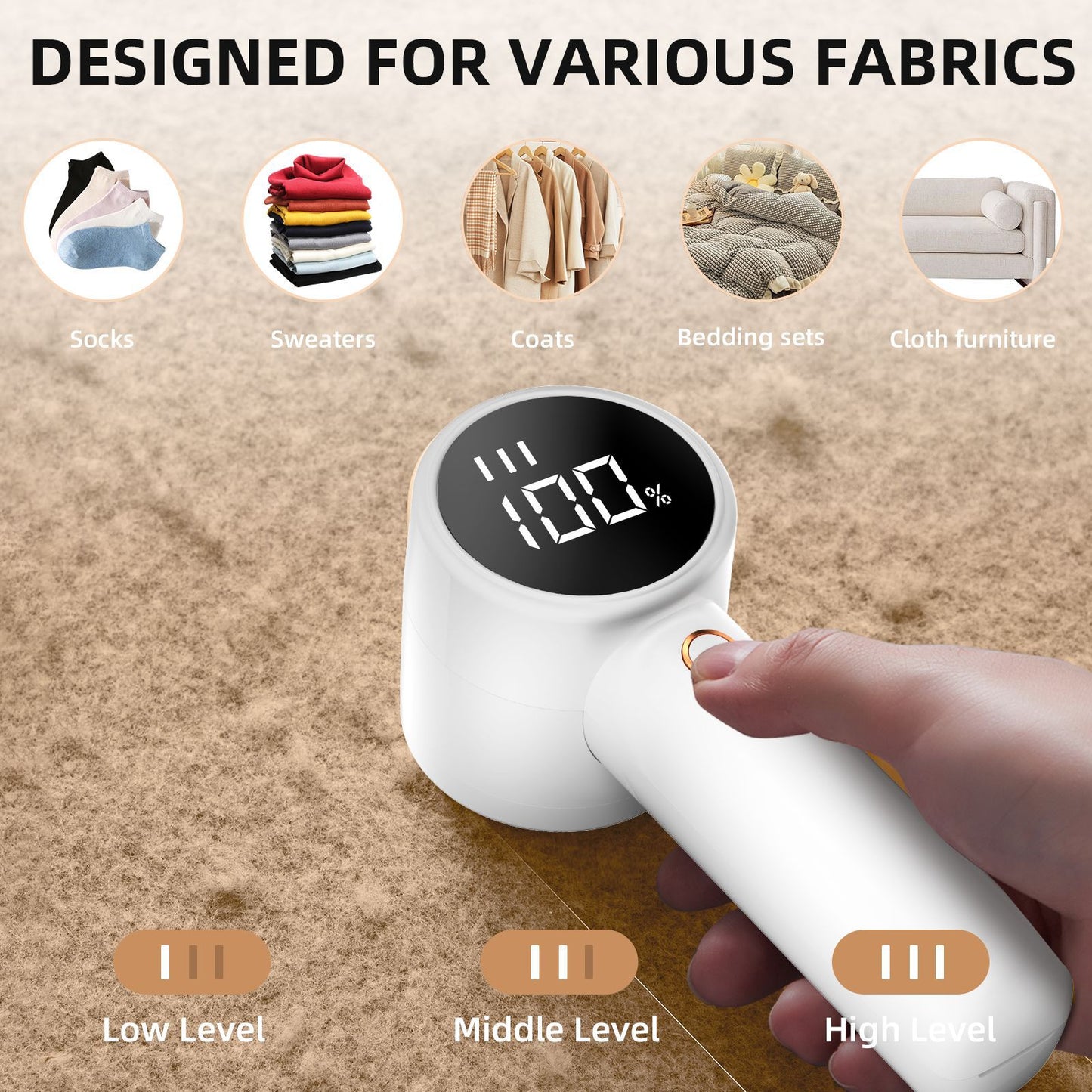 Electric Lint Remover, Rechargeable Sweater Pilling & Fuzz Remover for Clothes & Furniture