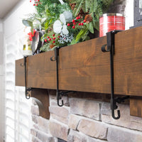 🎄 50% OFF Fireplace Stocking & Garland Hanger – Perfect Christmas Decor!