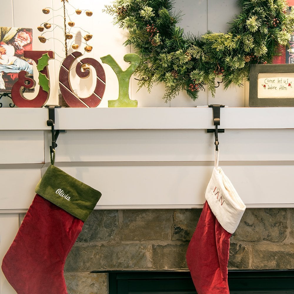 🎄 50% OFF Fireplace Stocking & Garland Hanger – Perfect Christmas Decor!